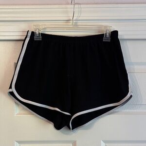 Black Women's Shorts with White Trim